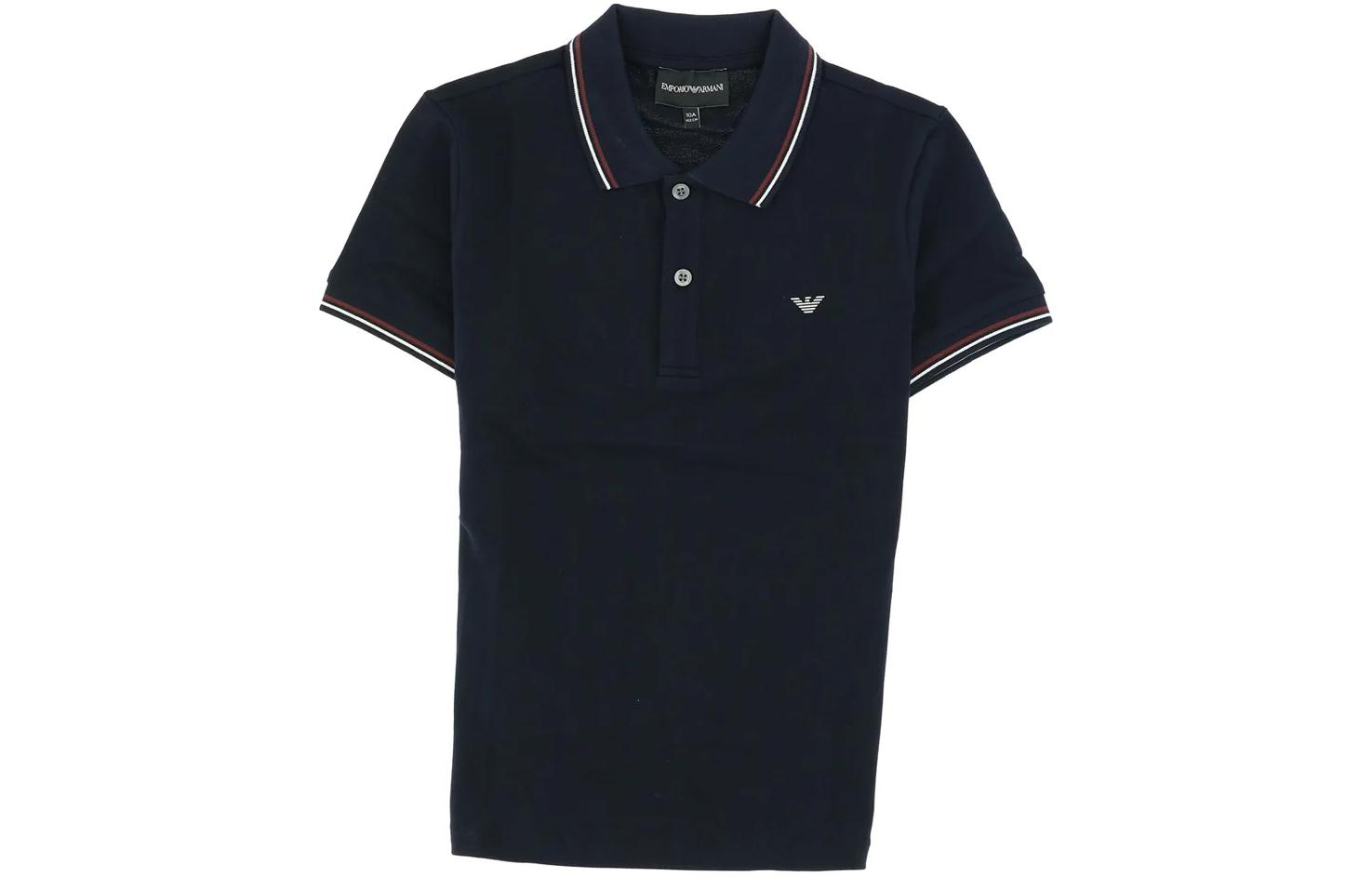 EMPORIO ARMANI Футболка navy blue детская — фото 2