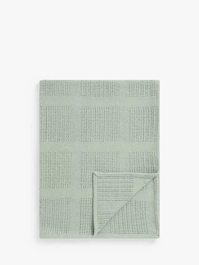 

Одеяло John Lewis Baby Cotton Cellular, цвет mist