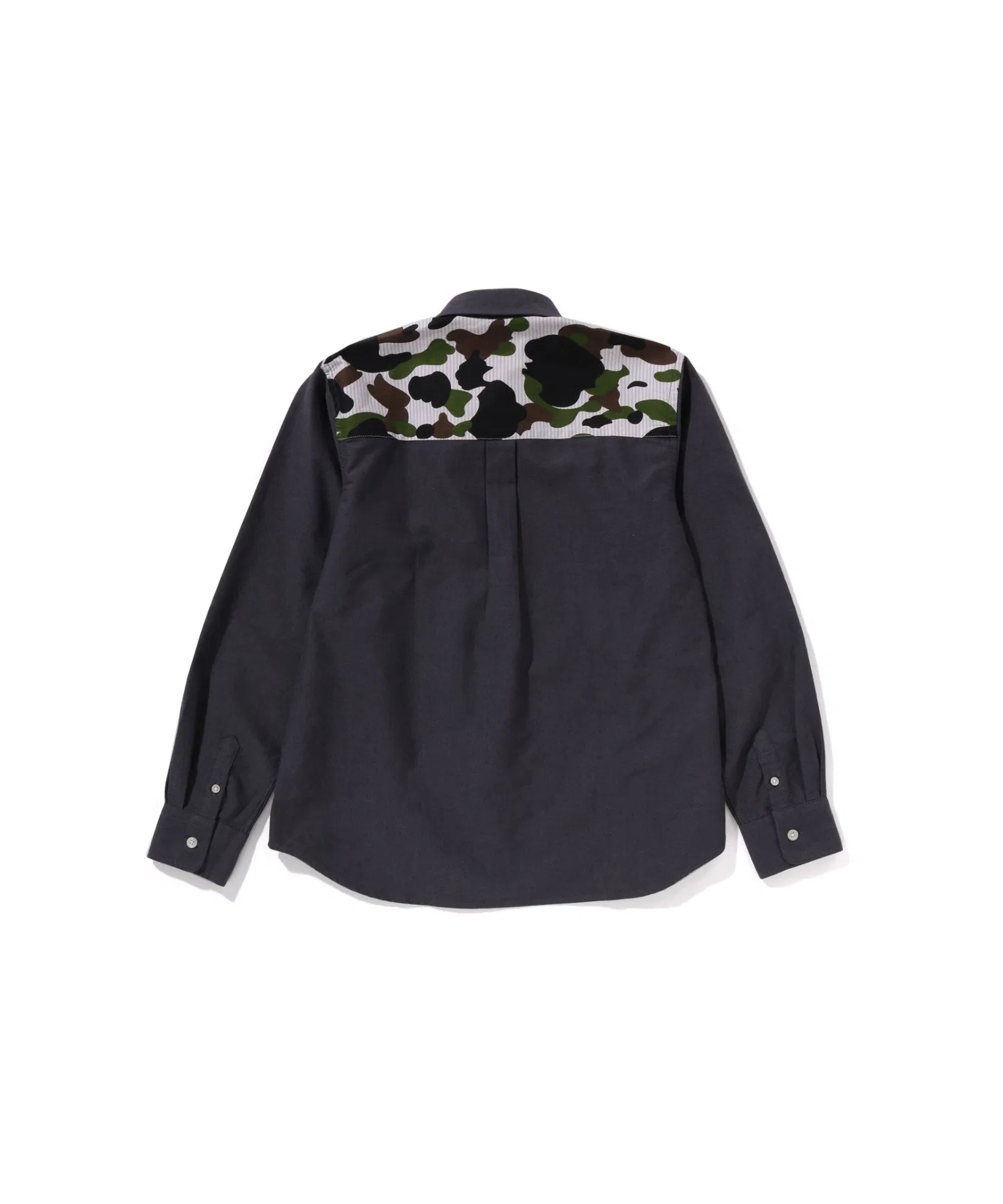Детская рубашка A BATHING APE 1ST CAMO STRIPE OXFORD BD SHIRT — фото 3
