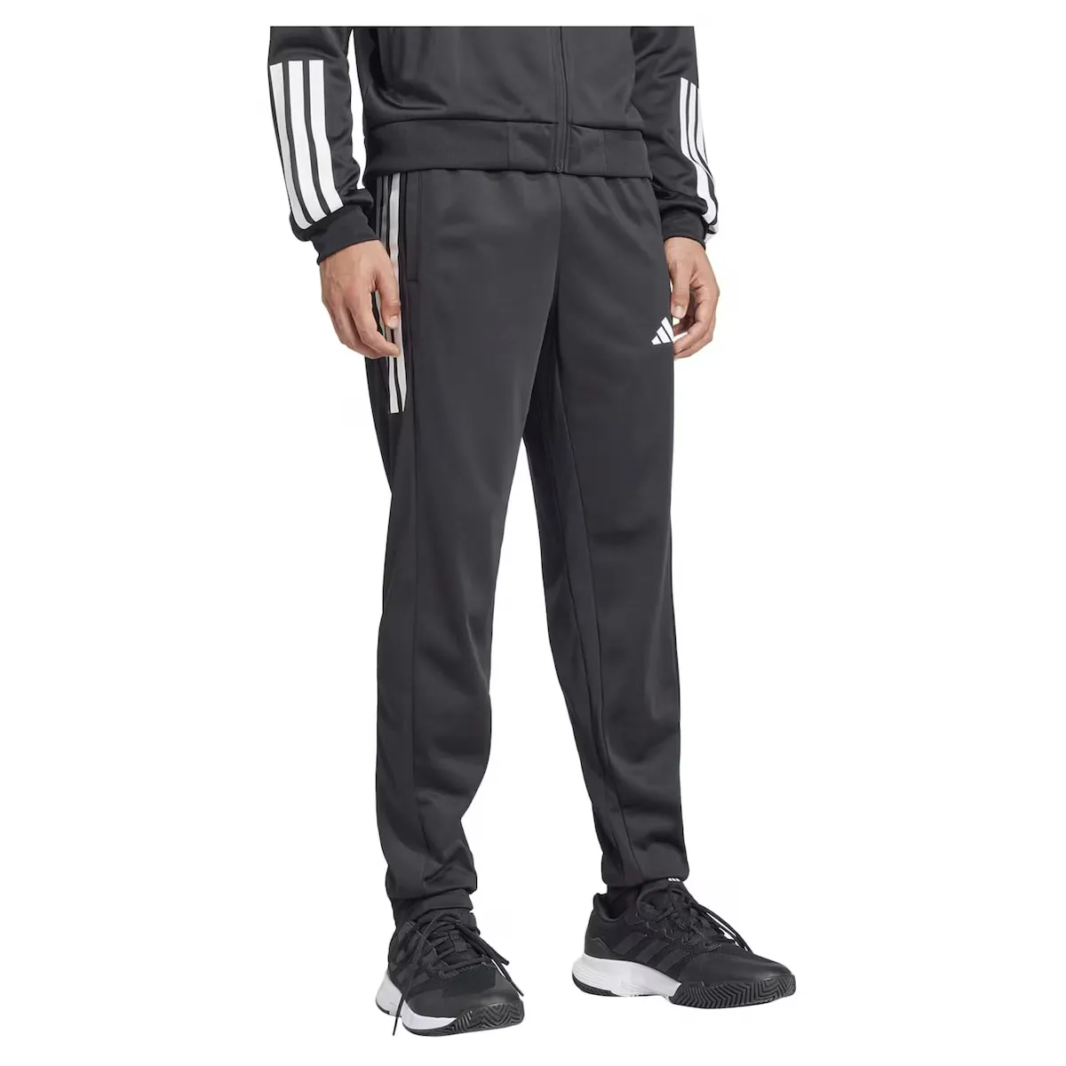 Мужские теннисные брюки adidas 3S KNIT adidas, черный — фото 3