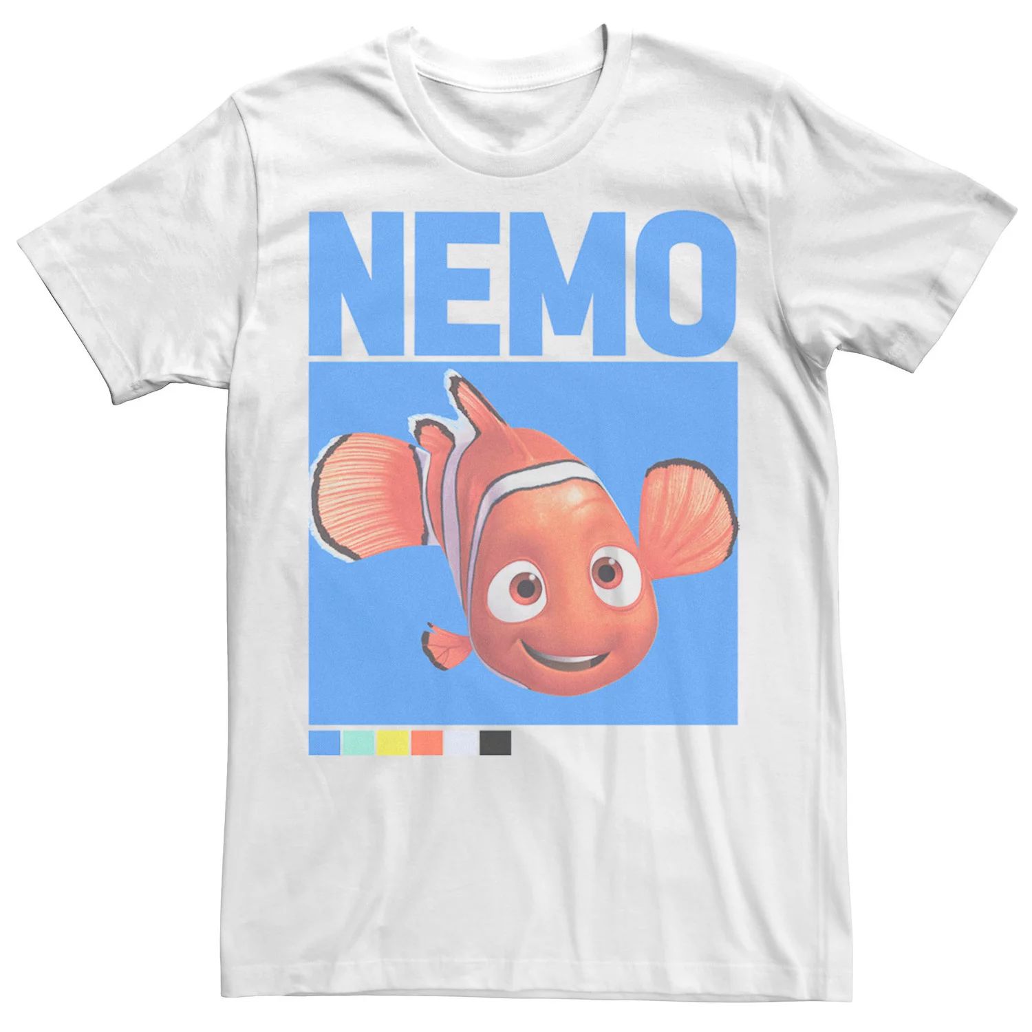 

Мужская футболка Disney Finding Nemo с цветовым кодом Licensed Character