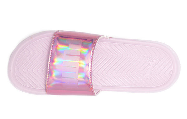 Тапочки popcat chrome slide laser purple Puma, фиолетовый — фото 4