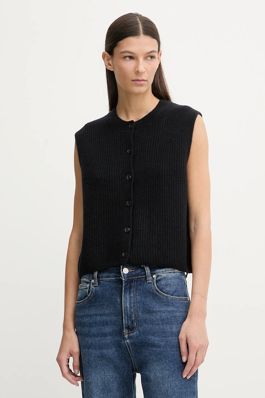 

Жилет из смесовой шерсти Marc O'Polo, темно-синий