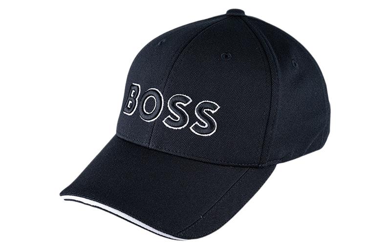 

Хлопковая бейсболка унисекс черная HUGO BOSS