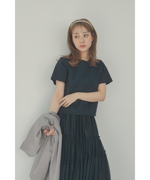 

Футболка компактная, с чеком N WITH., черная