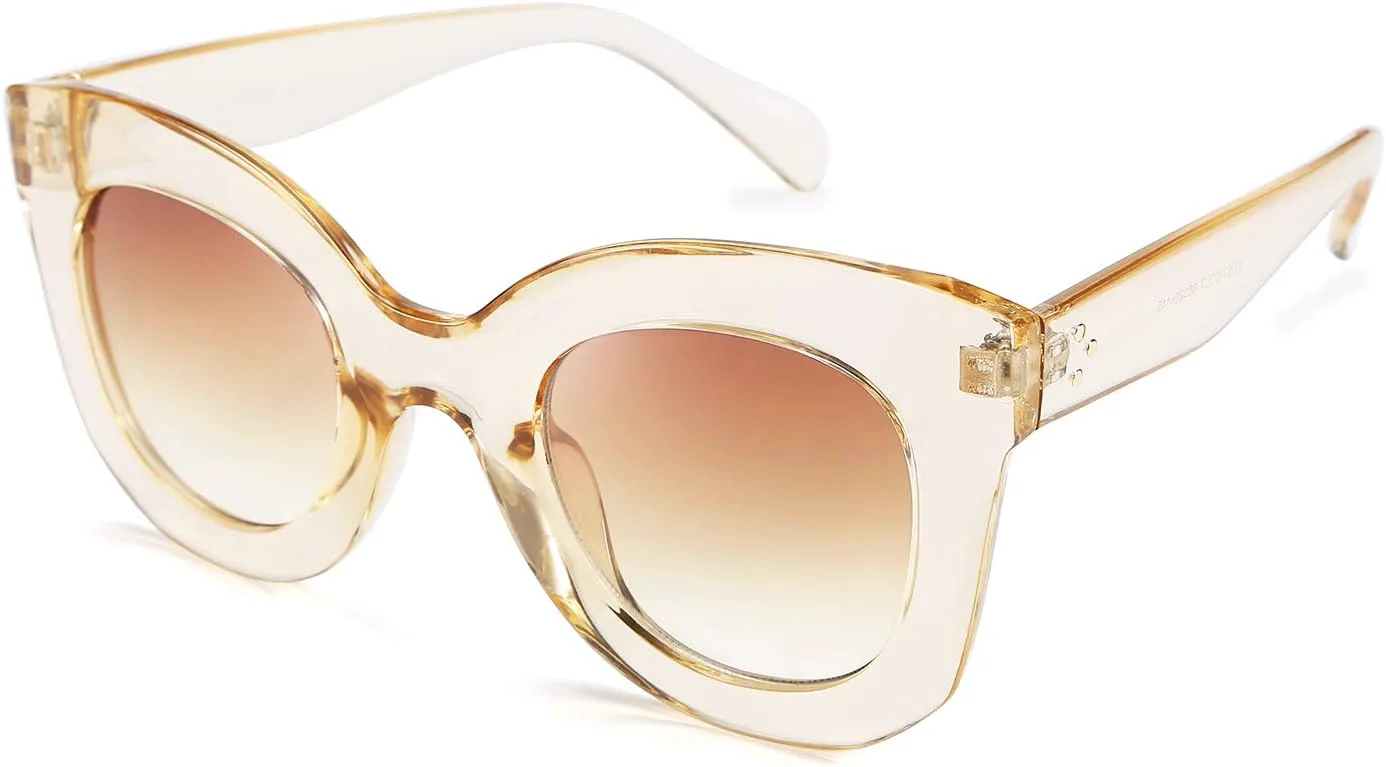 

Солнцезащитные очки FEISEDY в стиле ретро, ​​квадратные, с оправой в виде «кошачьего глаза» и «бабочки», массивная, толстая и выразительная, модель B2572, Champagne