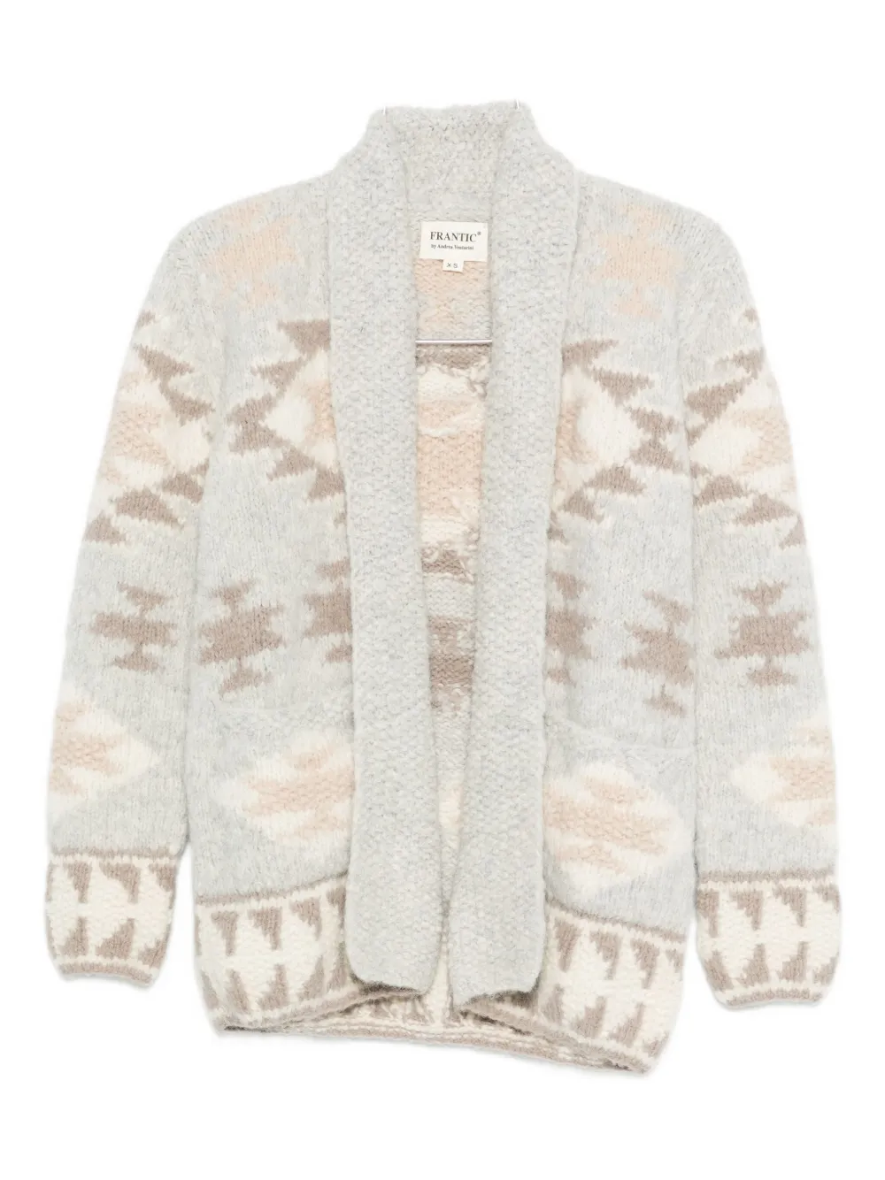 

Кардиган с жаккардовым узором «Невада» Frantic, серый