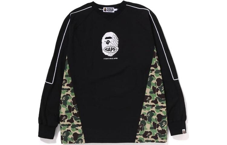 

BAPE ABC Камуфляжная кофта с длинным рукавом, джерси A Bathing Ape, черный