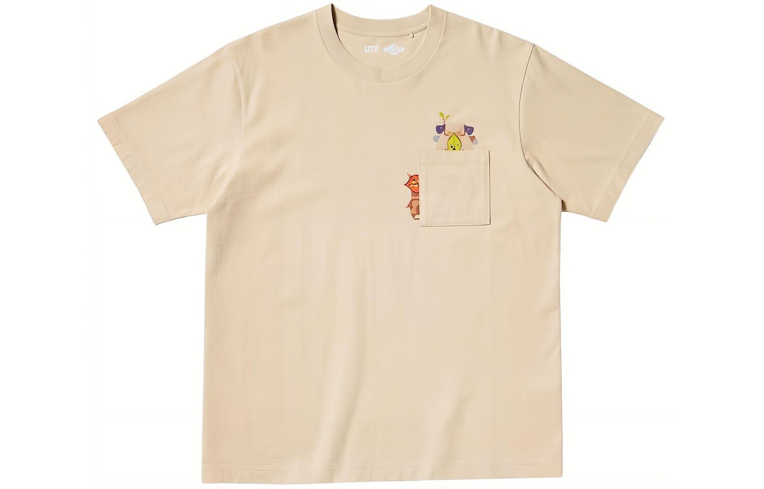 

UNIQLO Футболка унисекс, цвет Beige