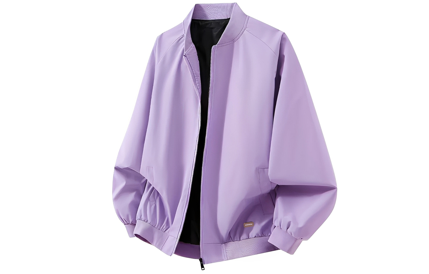 

Куртка Unisex Baseball Collar Moderate WARRIOR, светло-фиолетовый[free diy badge]