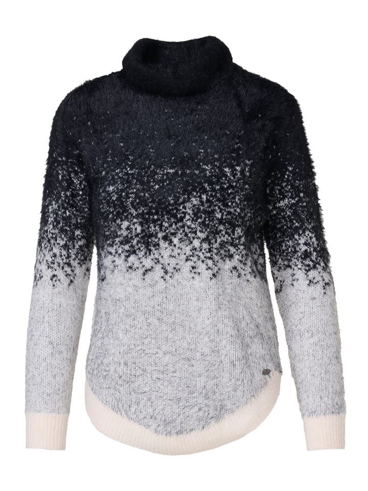 

Женский мягкий свитер с жаккардовым узором белого цвета KOROSHI