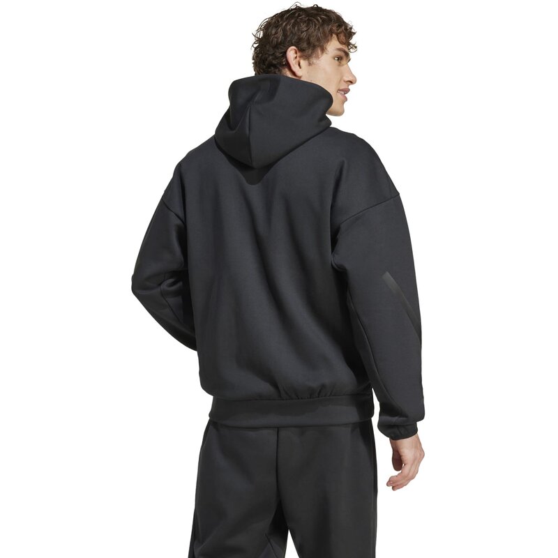 Толстовка с капюшоном новая zne zip (обычная и длинная) Adidas, черный — фото 3