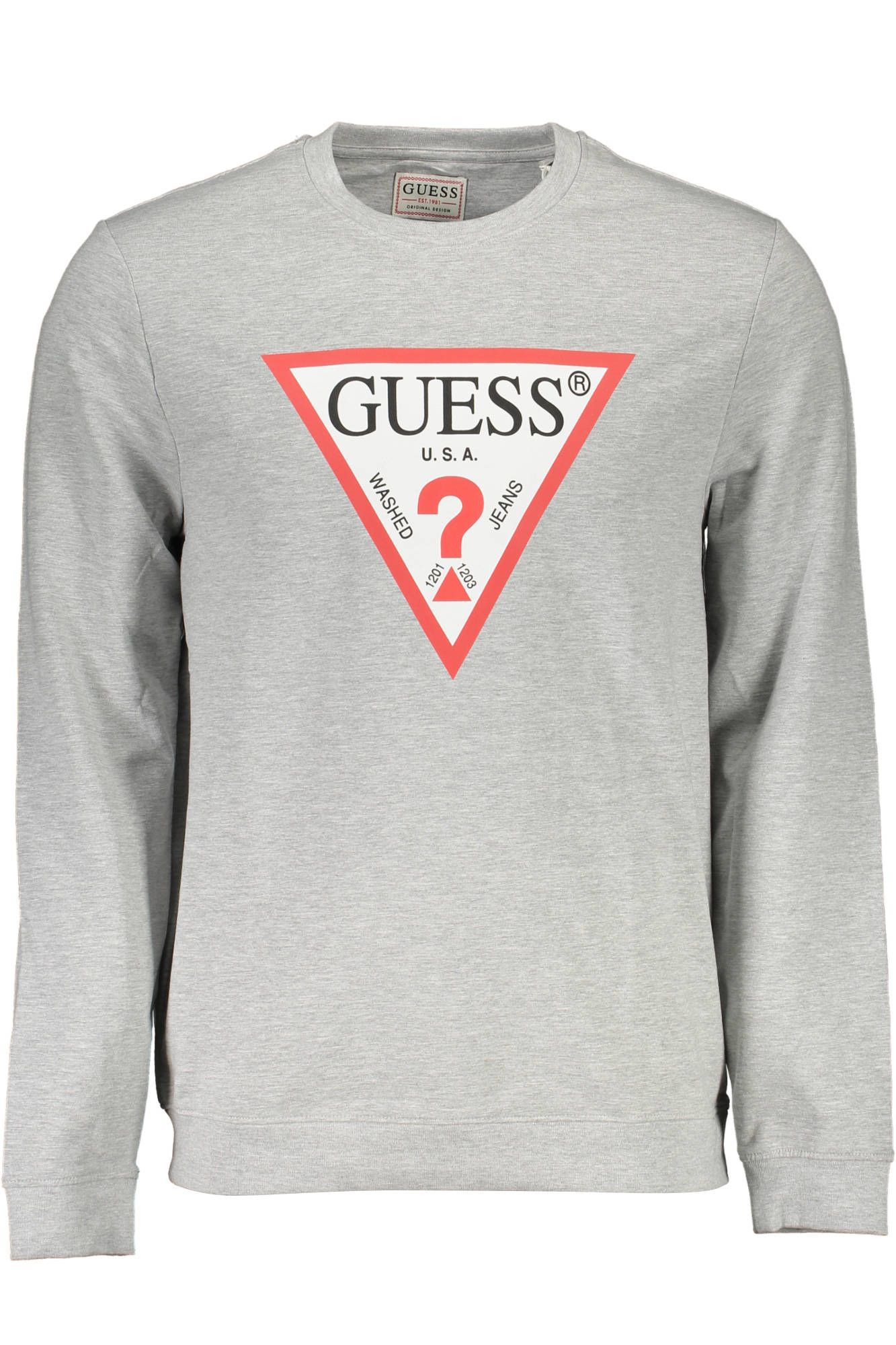 

Серый хлопковый мужской свитер Guess Shoes