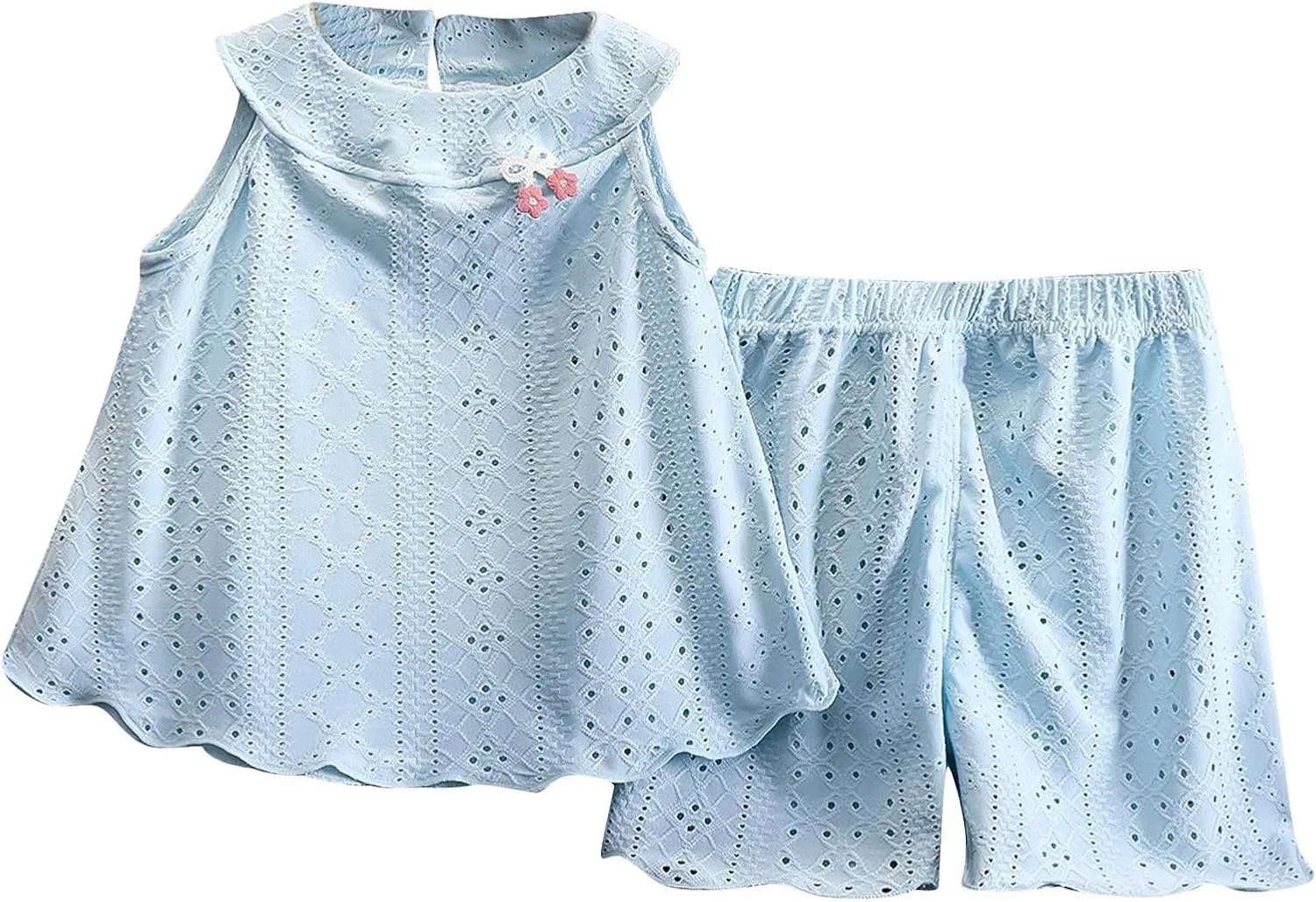 Детский летний комплект из топа и шорт, Zzalalana, Blue