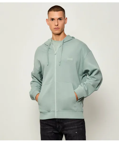 

Толстовка Delastomer Relaxed fit Hugo, зеленый