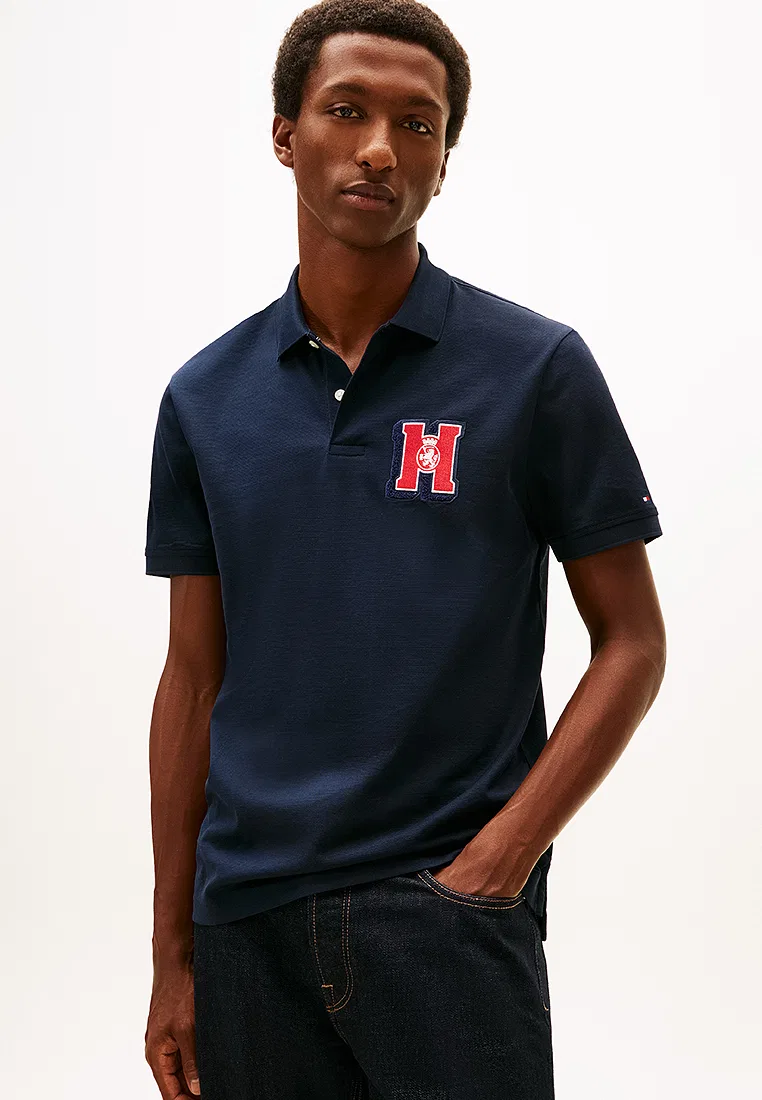 Поло с графическим принтом, TH Mainline Tommy Hilfiger, цвет Desert Sky