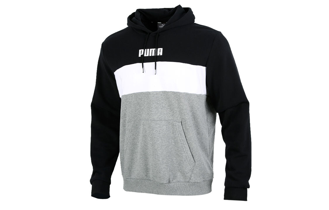 

Мужская толстовка Puma, цвет Black, white and gray color blocking