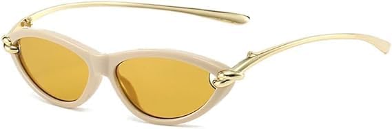 

Солнцезащитные очки для мужчин и женщин - защита UV400 - цвет "кошачий глаз" с полой оправой, идеально подходят для занятий спортом на открытом воздухе и вождения QWBSER, 6