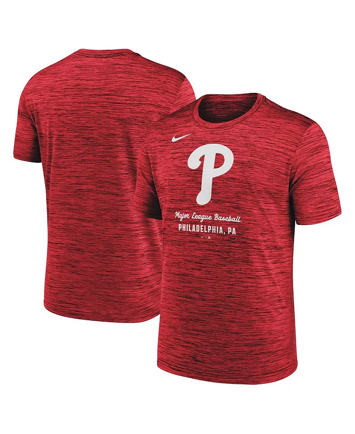 

Мужская красная футболка Philadelphia Phillies Velocity Performance Nike