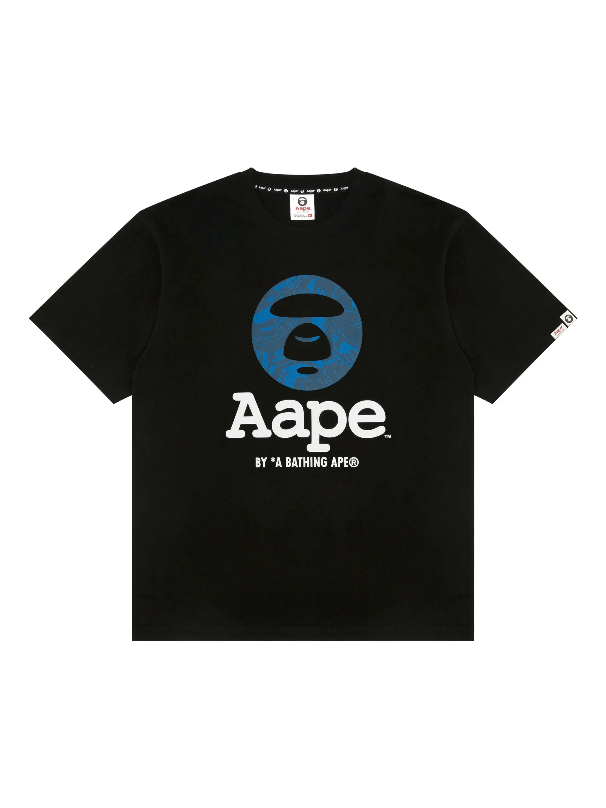 

Футболка с логотипом Aape By A Bathing Ape, черный