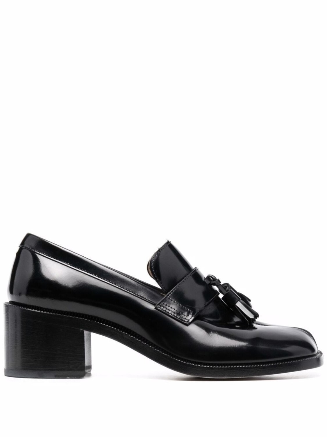 

Maison Margiela лоферы Tabi с кисточками, черный