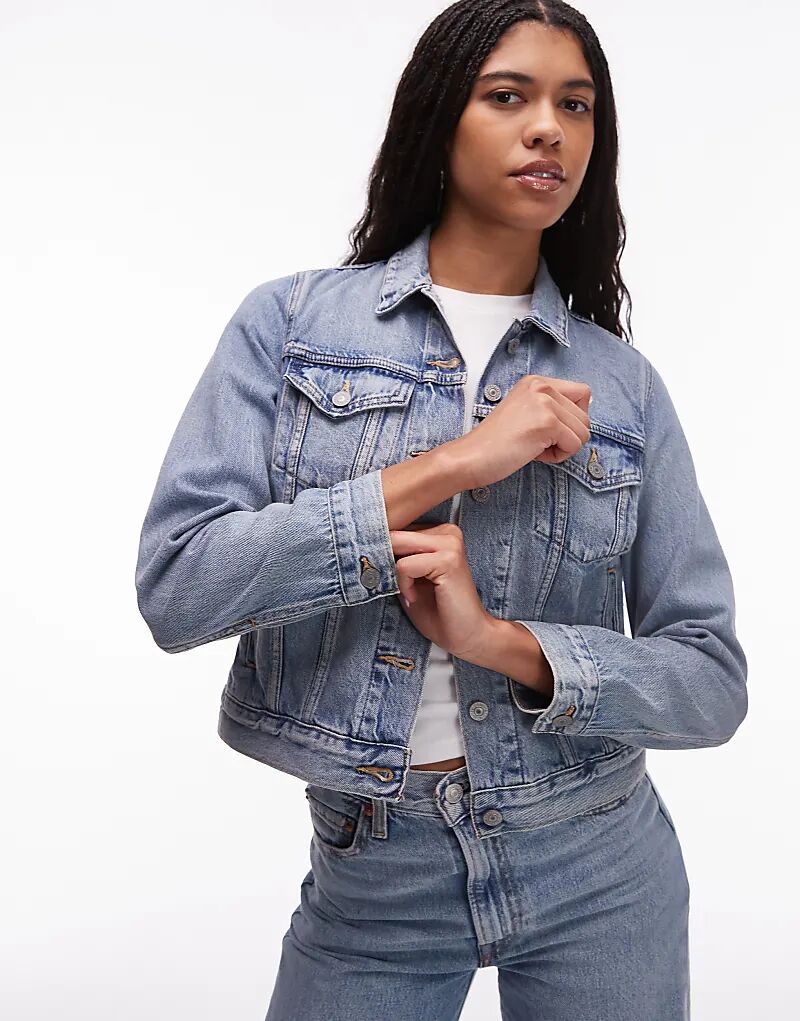 

Оригинальная джинсовая куртка Levi's Trucker светлого оттенка