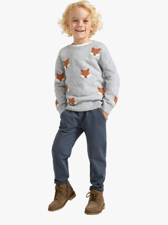 

Детские хлопковые спортивные штаны с резинкой Lindex, Dark Grey