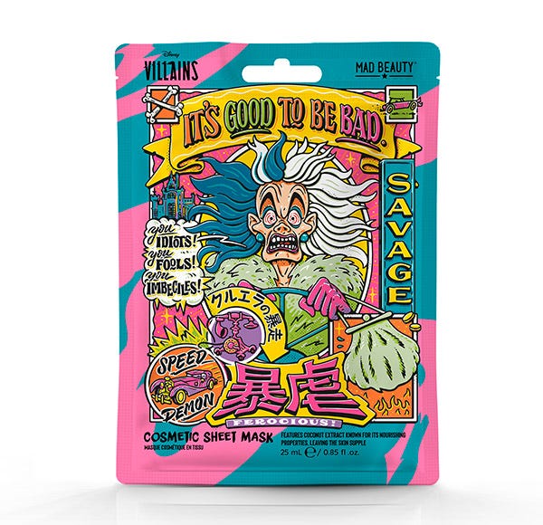 

Маска для лица с принтом свирепость MAD BEAUTY Disney Villains