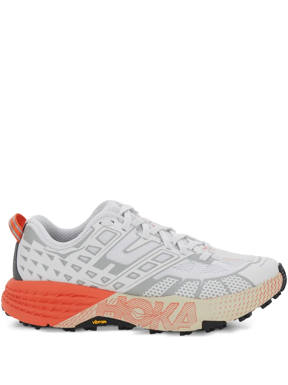 Кроссовки Speedgoat на шнуровке Hoka, белый