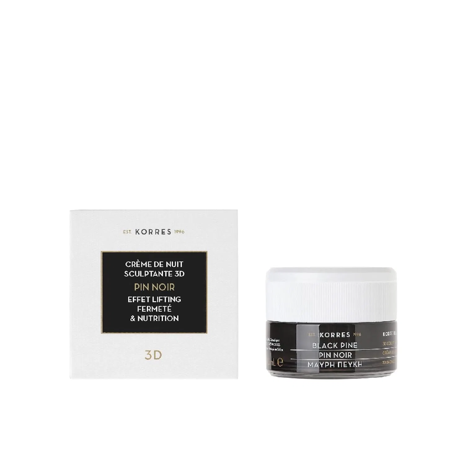 Крем для лица Korres — Ночной «Black Pine 3D Night Cream» для всех типов кожи от , Black Pine 3D — фото 2