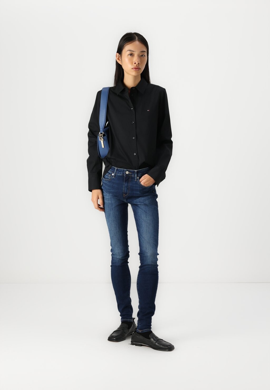 Джинсы облегающие COMO SKINNY Tommy Hilfiger, темно-синий деним — фото 2