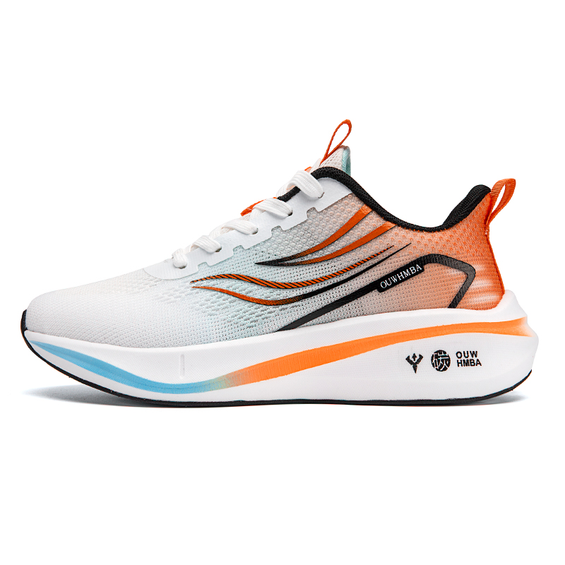 

OUWENHEIMANBA Унисекс кроссовки лоу-топ бело-оранжевые, цвет White Orange
