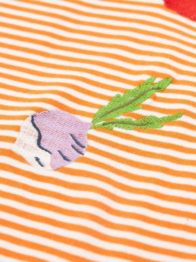 Детская футболка Camille Stripe Applique из чистого органического хлопка Frugi, Multi — фото 3