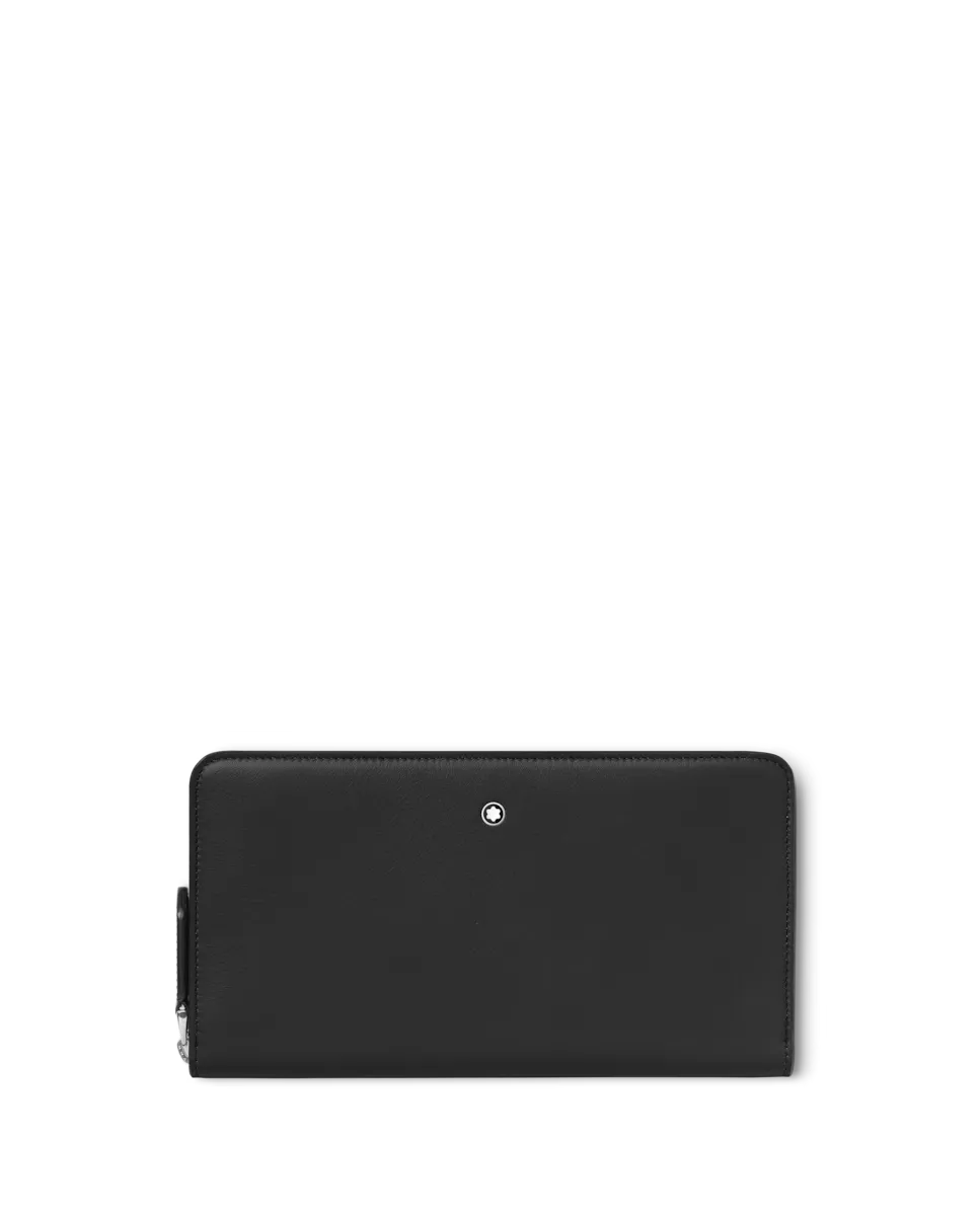 

Кошелек унисекс из черной кожи Montblanc, черный