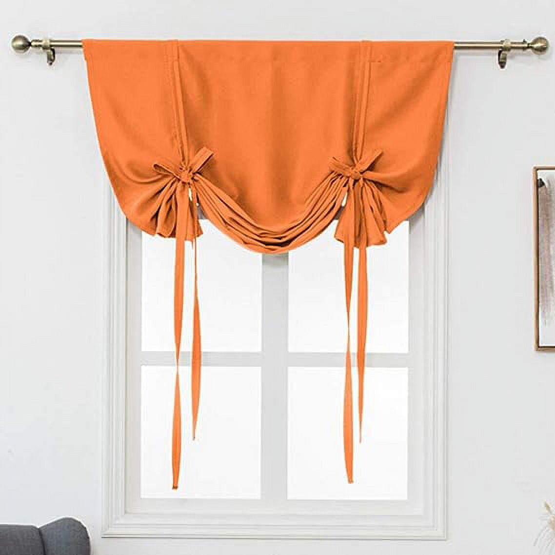 

Регулируемые шторы Nvzi Blackout Tie Up Curtain 39 x 55 дюймов, оранжевый