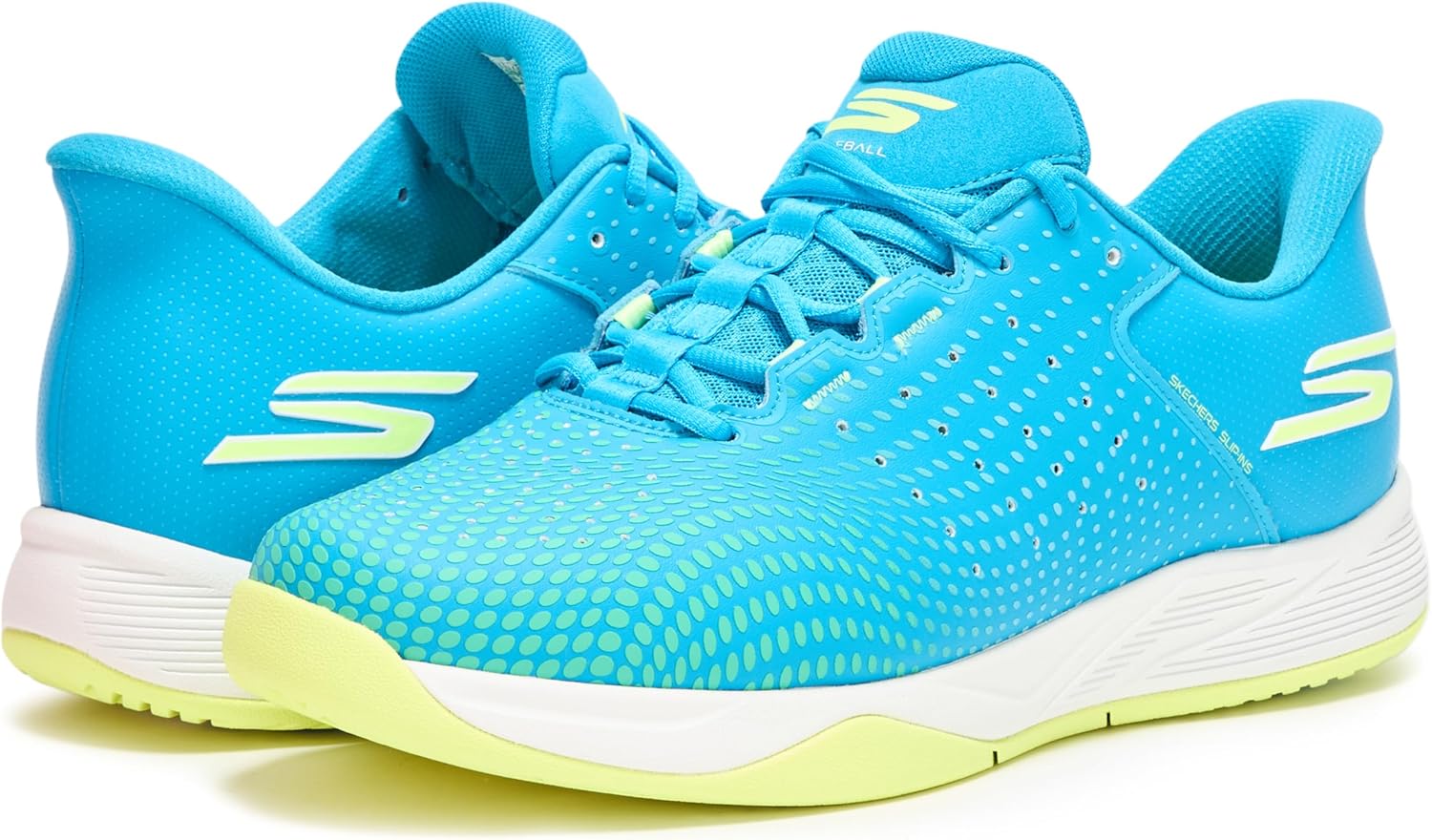Мужские кроссовки Skechers Viper Court Reload с легким надеванием без рук, синий — фото 3