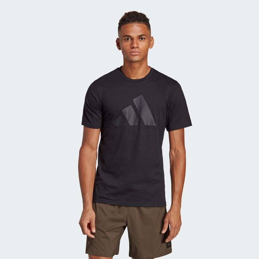 

Футболка Adidas Train Essentials FEELREADY Logo Training Short Sleeve T-Shirt, черный