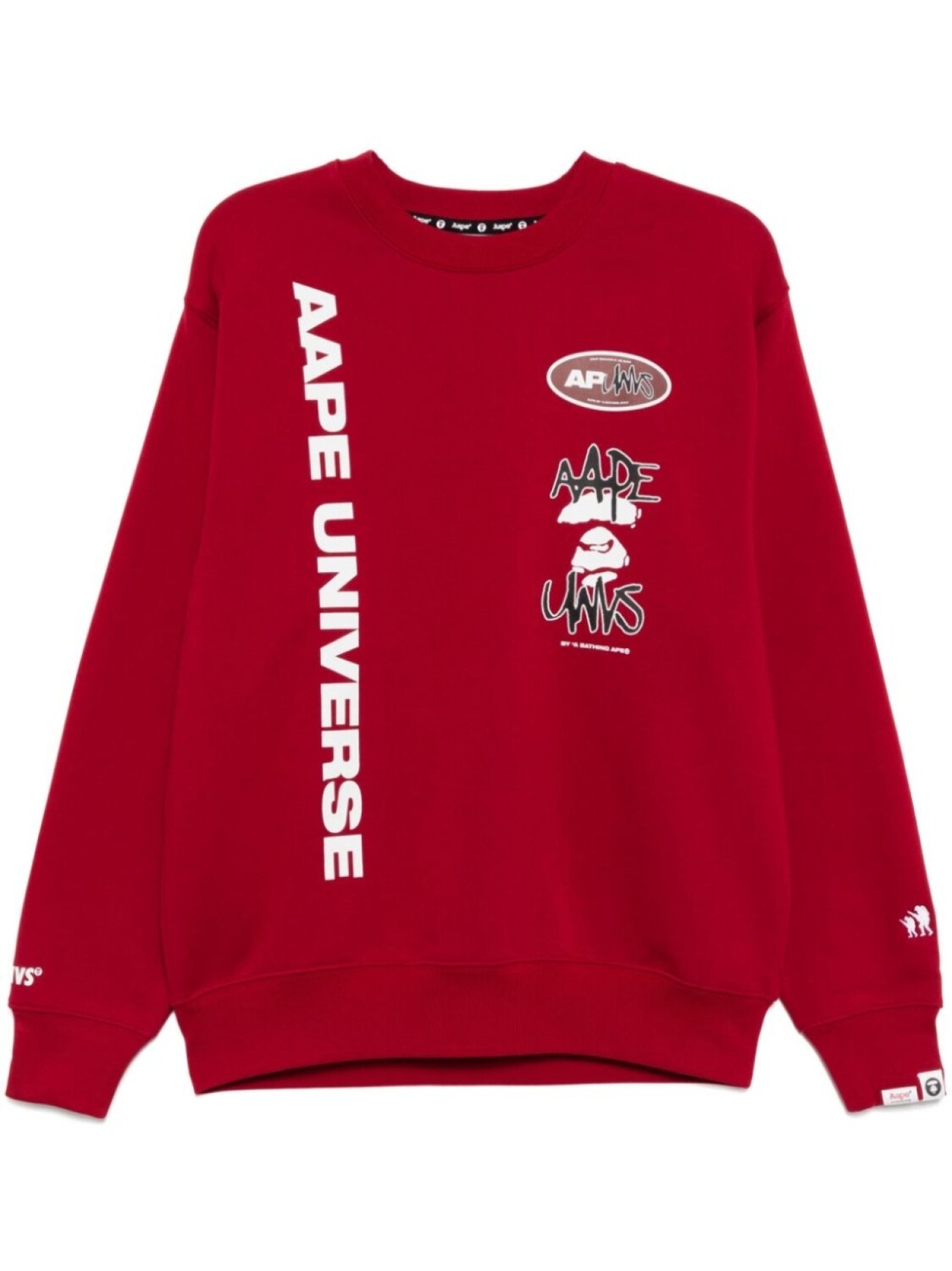 

Толстовка с логотипом AAPE BY *A BATHING APE, красный