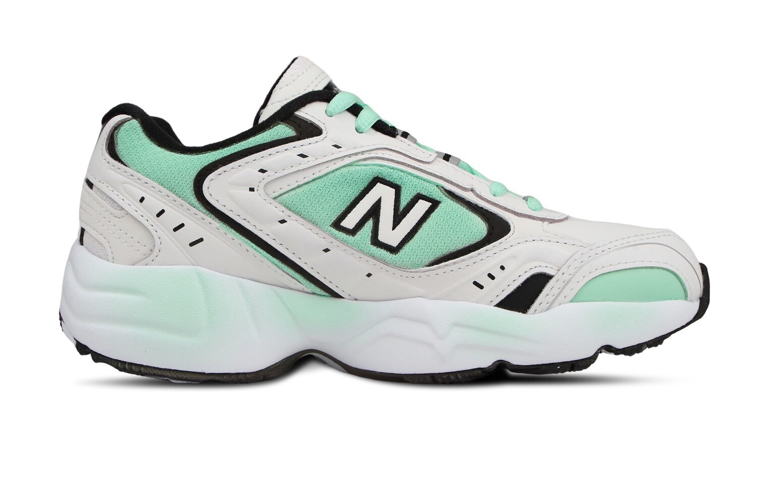 

Кроссовки женские NB 452 с низким верхом, белые/зеленые New Balance