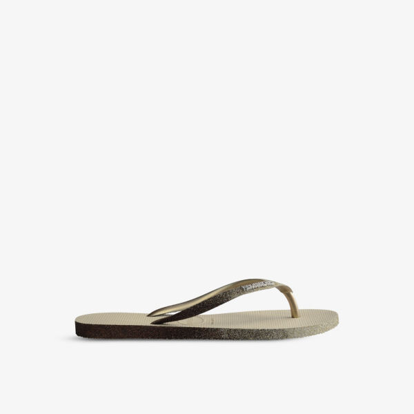 Резиновые шлепанцы Slim Sparkle II Havaianas, бежевый