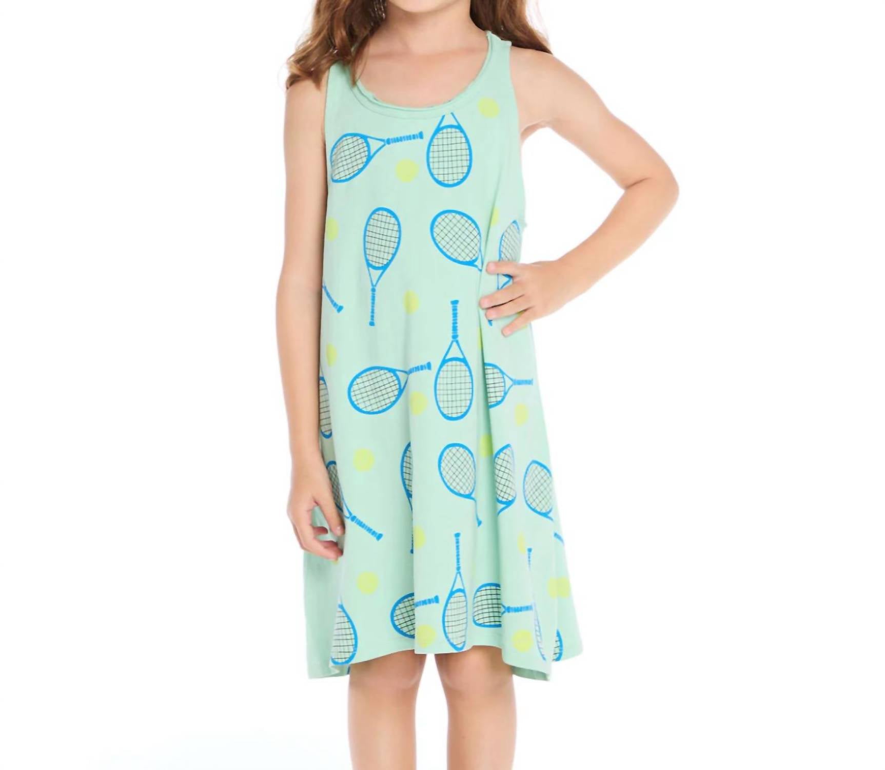 

Теннисное платье-футляр в зеленом цвете Chaser