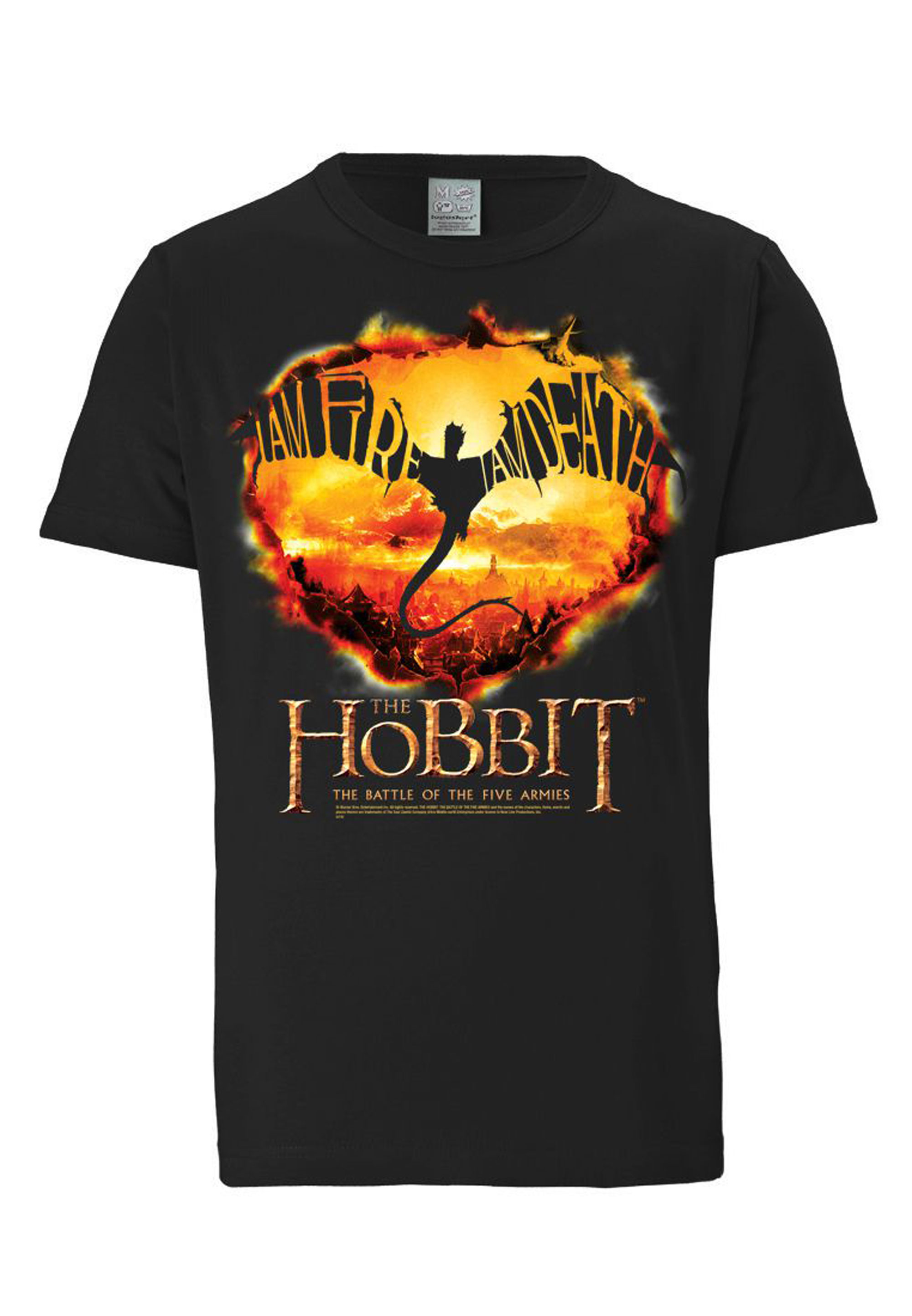 

Футболка Logoshirt Hobbit I Am Fire I Am Death, черный