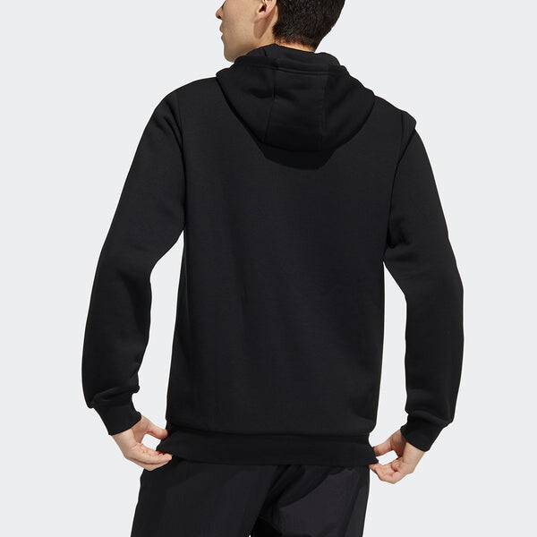 Толстовка Men's adidas neo Ce 3S Flc Hdy Sports Fleece Lined Black, черный — фото 3