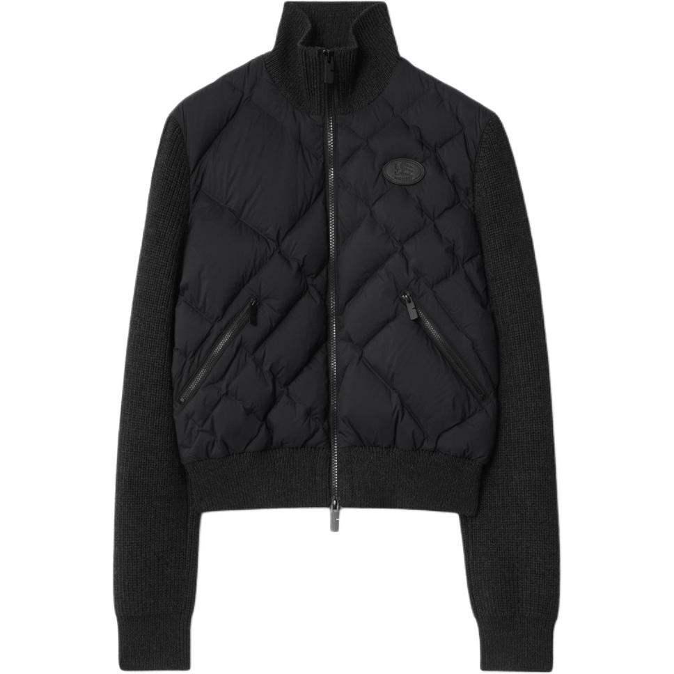Куртка Burberry, стеганая, женская, черный