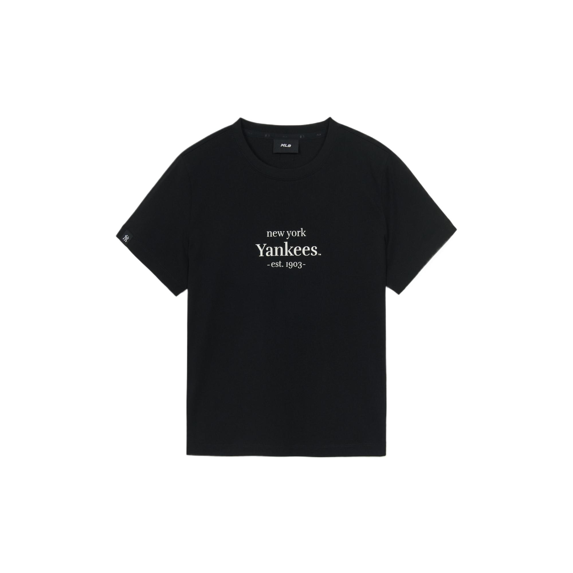 

MLB Футболка New York Yankees женская черная, Черный, MLB Футболка New York Yankees женская черная