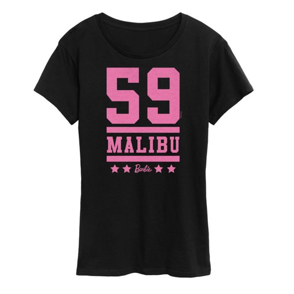 

Женская футболка 59 Malibu с принтом Barbie, черный