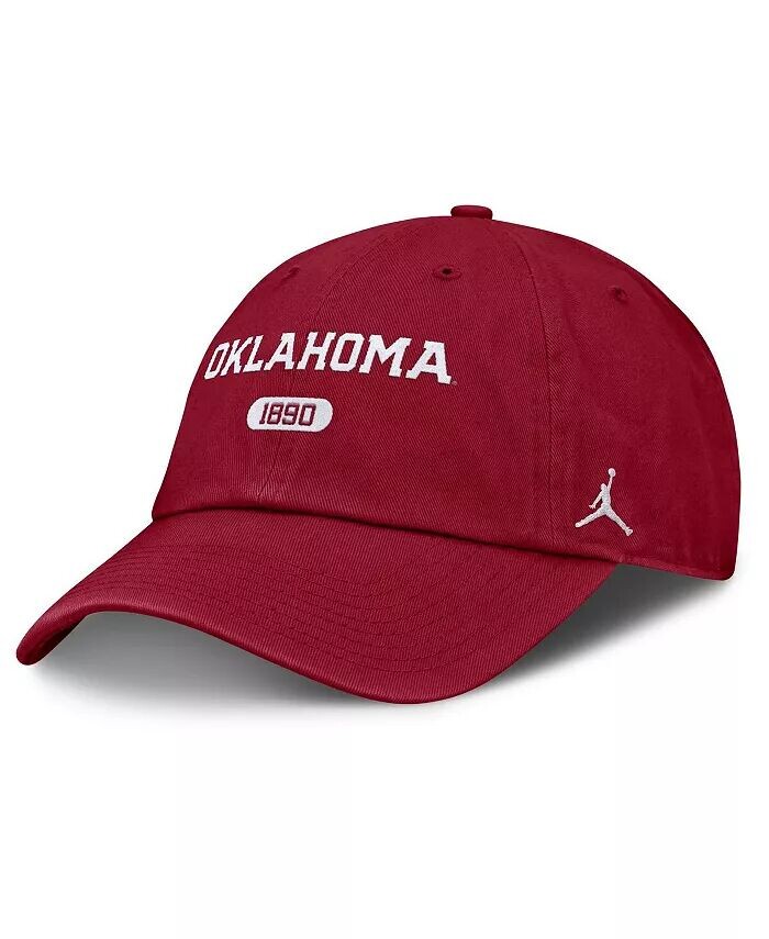 

Мужская темно-красная регулируемая кепка Oklahoma Sooners Club Jordan