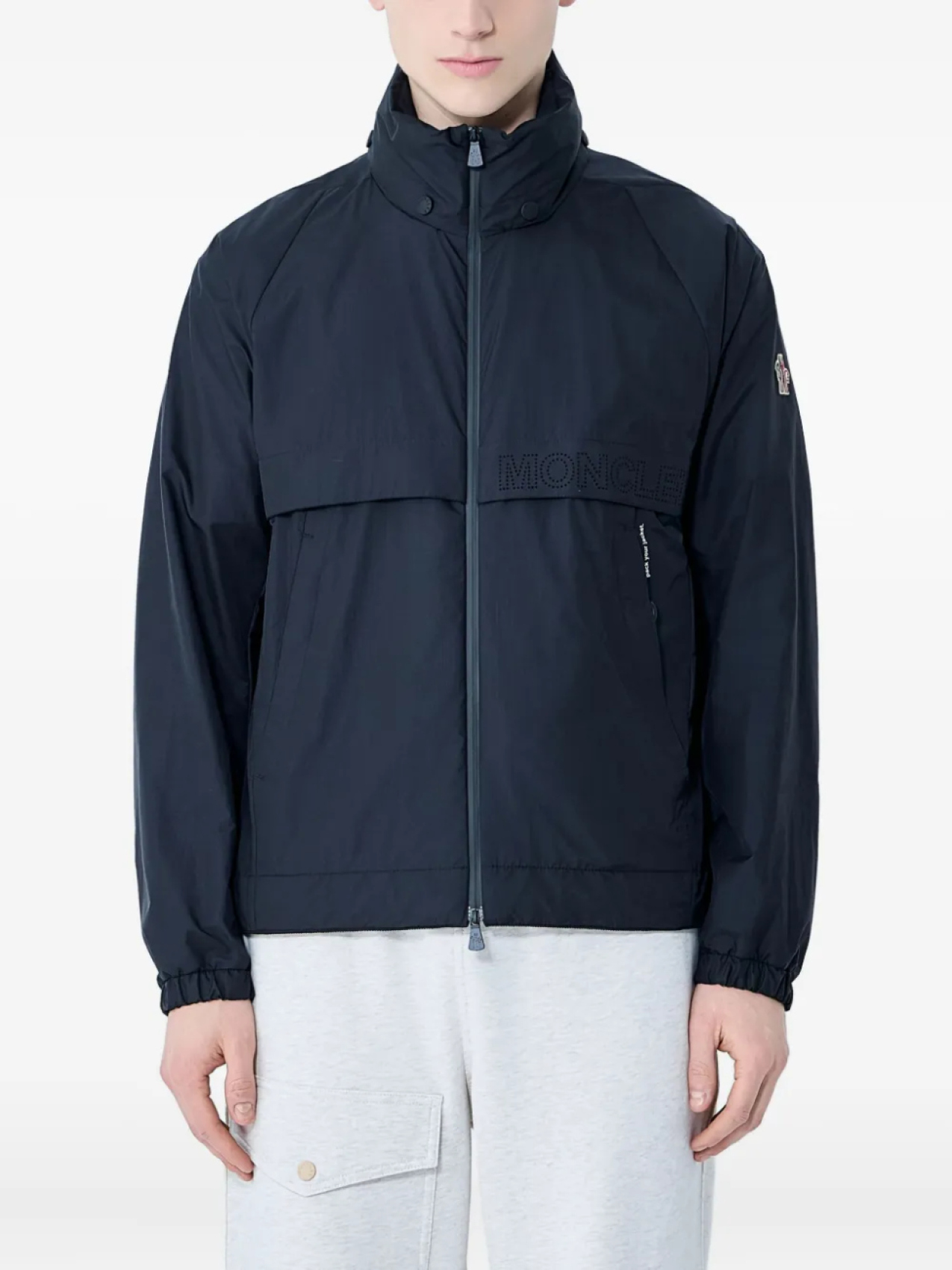 

Куртка с капюшоном и нашивкой-логотипом Moncler Grenoble, черный