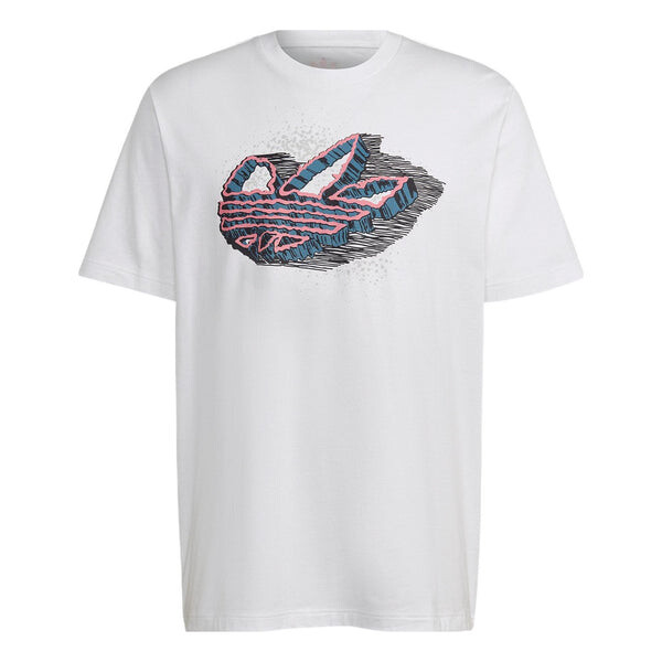 

Футболка adidas originals Rekive Speed Trefoil Graphic T-shirt 'White', белый