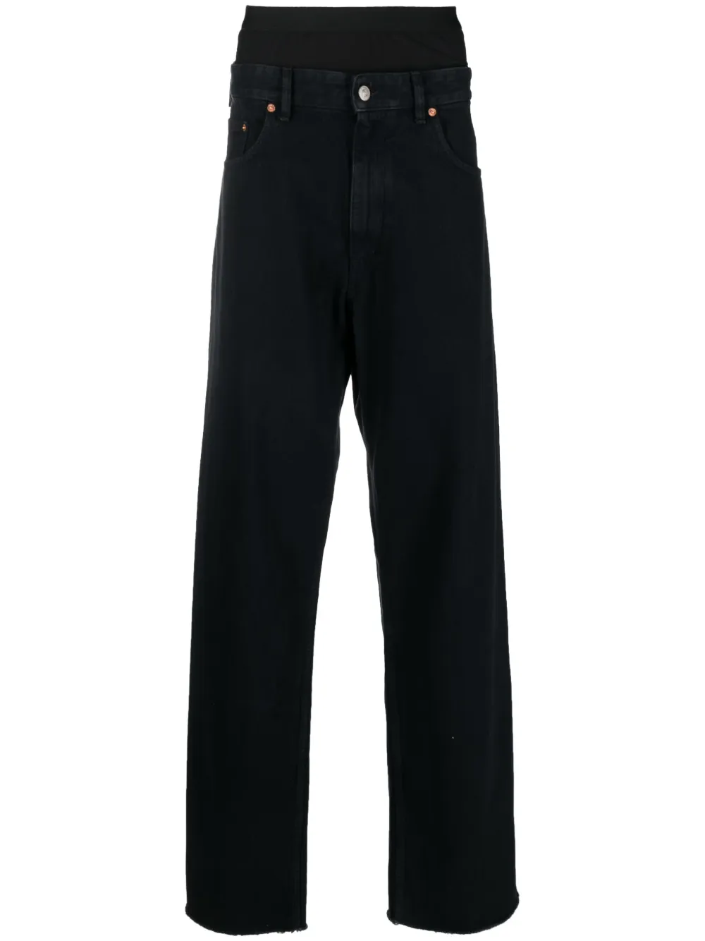 

Прямые джинсы MM6 Maison Margiela, черный